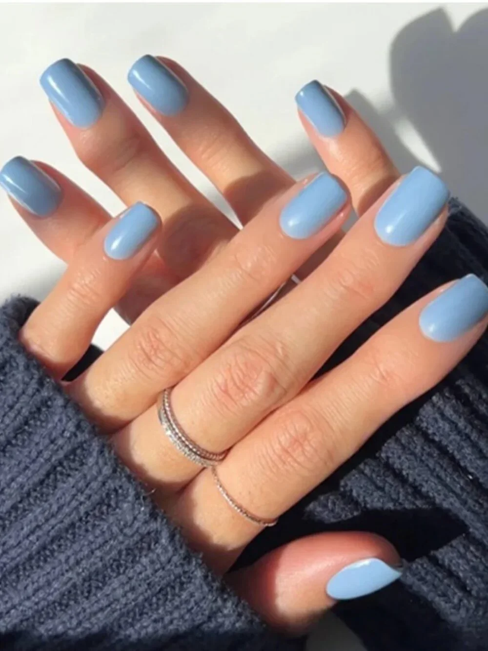 Glamnetic Cashmere Blue Press On Nails NWT